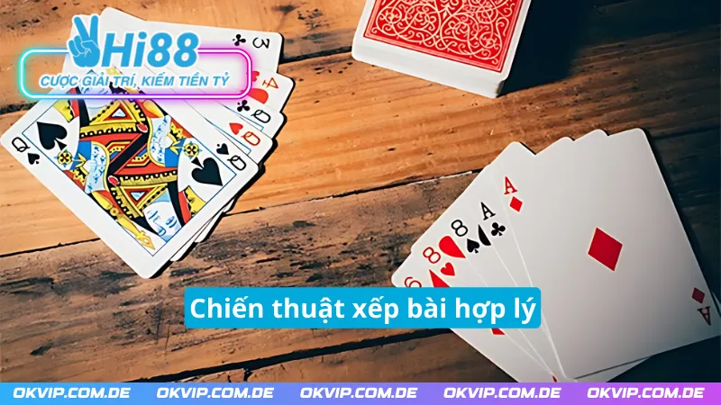 Xếp bài chiến thuật giúp tối ưu hoá chiến thắng trong bài Mậu Binh HI88