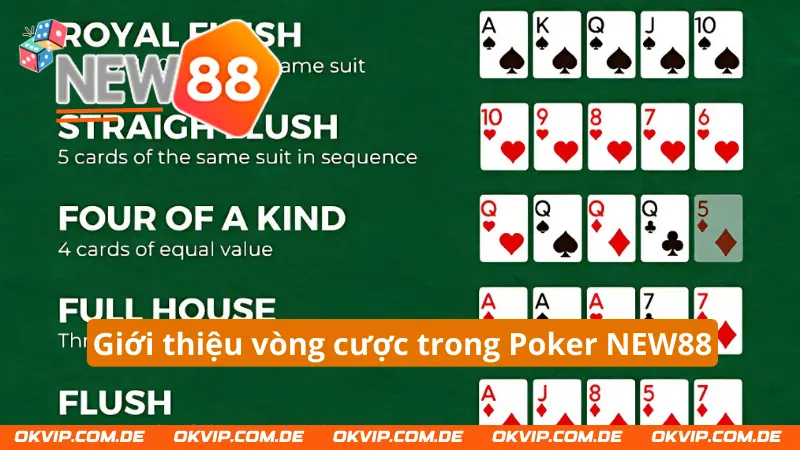 Những vòng cược kịch tính trong Poker NEW88