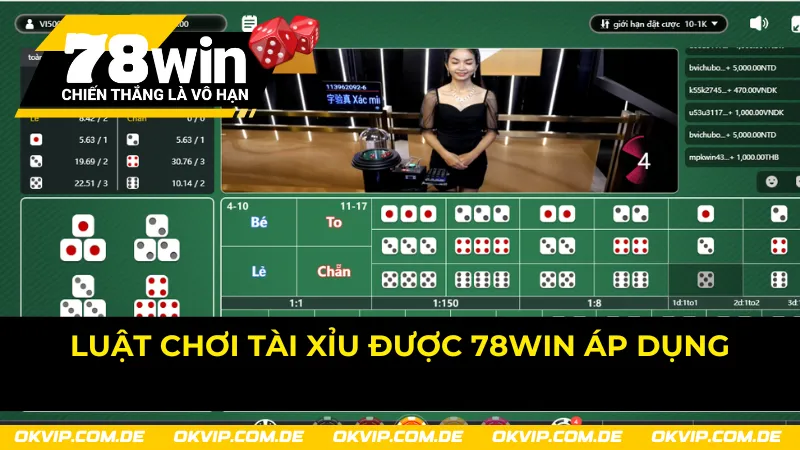 Giải thích chuẩn luật chơi Tài Xỉu được áp dụng tại 78Win