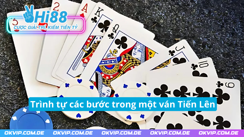 Trình tự các bước trong một ván Tiến Lên