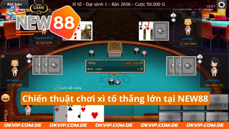 Chiến thuật chơi xì tố nhanh thắng tại NEW88