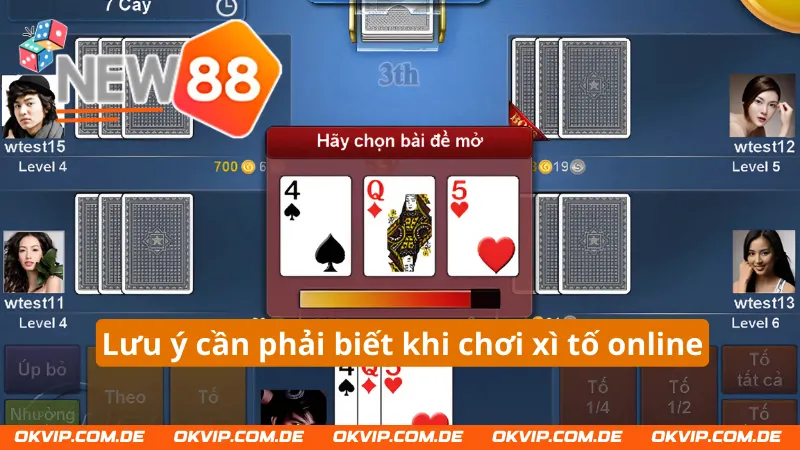 Lưu ý cần biết khi chơi xì tố NEW88